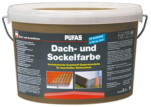 Pufas Dach- und Sockelfarbe Acrylatfarbe 5,000 L