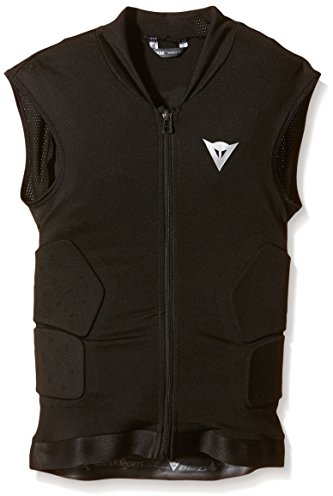 Dainese Kinder Protektorweste Ski Waistcoat Soft Flex, Black/Orange, S, 4879918_T84_JS
