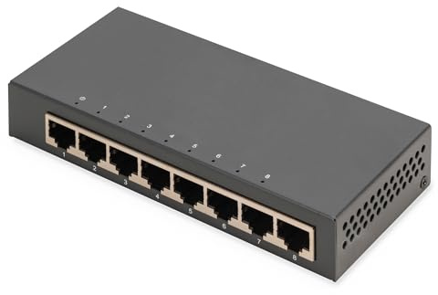 DIGITUS Professional Switch 8 x 10/100/1000 PoE Desktop 131 W