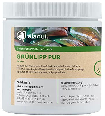 alanui Grünlipp PUR Pulver für Hunde, 250 g Dose