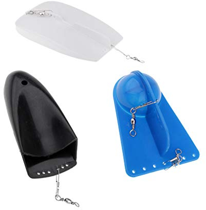 Sharplace 3pcs Tablero de Curricán Plástico ABS Peso Ajustable Mar Pesca Trolling Diving Board 3 Color