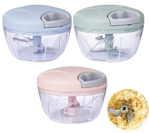 Picadora de 5 segundos sin electricidad, cortador de cebolla, cortador manual de verduras, cebolla, picadora de cebolla con cuerda, picadora de ajos, picadora universal para verduras, frutas, ajos,