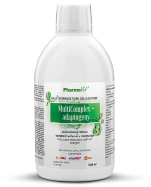 Pharmovit MultiComplex, Adaptogene, Vitamin- und Mineralienkomplex, hydrolisiertes Kollagen und Pflanzenextrakte 500ml