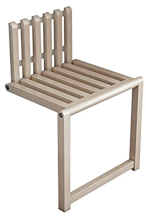 LHX Massivholz Faltbarer Wandstuhl, Schuhwechselhocker, unsichtbarer ultradünter Klappstuhl for Badezimmer/Garderobe/Korridor (Color : D)