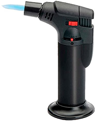 Tradineur - Encendedor electronico HC-707 -Quemador para barbacoa - Flambear, caramelizar, tostar, dar color - Herramienta de cocina -12,5 x 8 x 2,5 cm (Color Surtido)