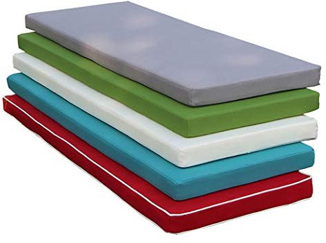 WYEUQ Bankauflage Bankkissen Gartenbank Kissen Bankkissen Bankkissen Kissen Kissen Gartenbank elastisch dick Esszimmerstuhl Pads 5 cm dick - rot 200 x 40 x 5 cm