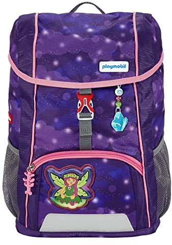Step by Step Rucksack-Set Kid Playmobil „Ayuma Leavi“, ergonomisch, für Kindergarten, Vorschule und Freizeit, 13 l, lila-rosa