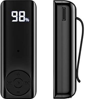 Bluetooth 5.2 Adaptor for Wireless Headphones, 60H Battery Life Bluetooth Receiver with LED Digital Display & Noise Cancelling Mic, Wireless Audio Receiver for Speakers, Car/Home Stereo