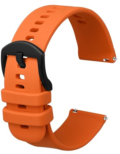 Anbeer Silikon Uhrenarmbänder für Herren Damen, Ersatzarmbänder mit Schnellverschluss 16mm 18mm 19mm 20mm 21mm 22mm 24mm