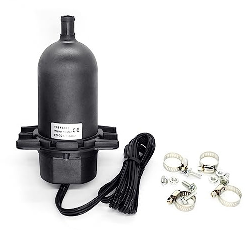Malloy Engine Block Heater Self-Circulation Engine Water Heater Black Preheater for Generators Trucks Gas Engines 240V 500W