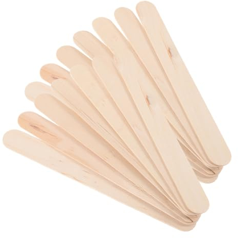 NUOBESTY 10packungen Holzstäbchen Für Eis Blanko-eisstiele Aus Massivem Holz Zum Basteln Wachs-applikator-stäbchen Große Packung Holz-eisstiele