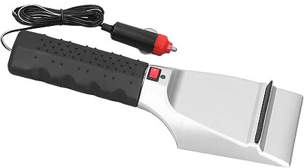 CFTGIW 12 V Automatisch Beheizte Schneeschaufel, Elektrischer Eiskratzer für PKW, LKW, SUV, Leicht, mit Rutschfestem Griff, Integriertem Abzieher, Frostbeständiges Material für Fahrten