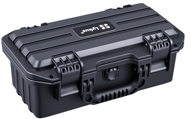 Lykus HC-3021 Wasserdicht Koffer mit Schaumstoff, Innengröße 29x12x10,6cm | IP67 wasserdicht, steckbarer Schaum, geeignet für Kameras, Objektive, elektronische Geräte und mehr