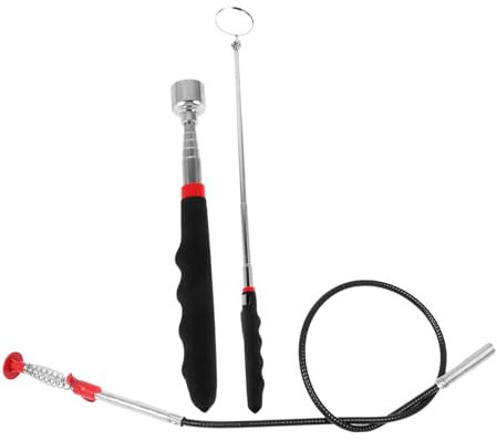 COSMEVIVI 1satz Inspektionsspiegel Mit Greifwerkzeug Teiliges Für Präzise Fahrzeugdiagnosen Und Reparaturen Anpassbare Grabber-tool Für Erreichbare