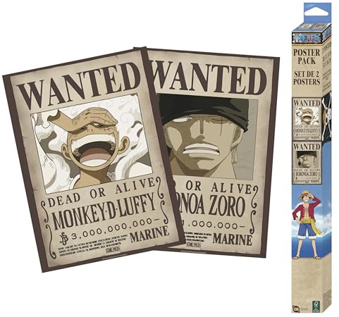 GB eye - One Piece Set 2 Chibi Poster Wanted Luffy & Zoro