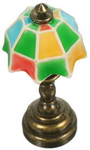 TOYANDONA Miniature Table Light for Dollhouse Vintage Desk Lamp Mini House Decor for Mini Crafts and Scene Decoration