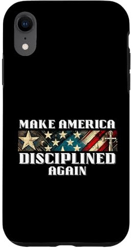 Macht Amerika wieder diszipliniert USA Stars & Stripes Hülle für iPhone XR