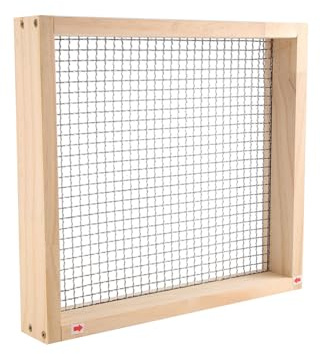 Vocdikficy Erdsieb Aus für Den Garten, Gartensand-Erdsieb, Erdsieb für Erde und Steine, Gartenkompostsieb