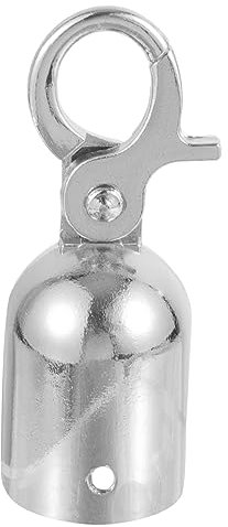 BESTYASH Butée Embout Corde Acier Inoxydable Avec Crochet Crochets Mousquetons Pour Contrôle Foule Sécurité File Attente Balustrade Extérieur