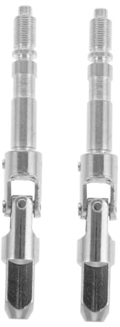 VILLCASE Eje Cardán para Gato Horizontal Doble Bomba, Pieza de Hierro Resistente, Junta de Alivio de Presión, Control de Descenso Seguro, Accesorios para Gatos de Remolque, 2 Piezas