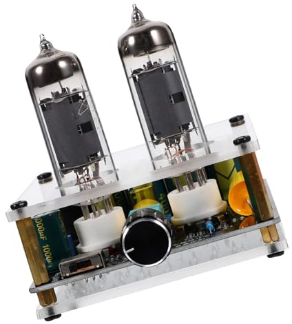 NUOBESTY Préamplificateur à Tubes Hi-FI pour Système Home Cinéma Amplificateur Audio Pureté Sonore Carte Préampli Stéréo DIY Amélioration Signal Audio sans Distorsion Compatible Platine Vin