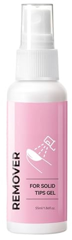 Rimuovi Colla per Unghie Finte,Rimozione Gel Solido | Spray 55ml per Togliere Smalto Finto Stampa Unghie Punta Francese Casa SPA Manicure Pedicure Principianti
