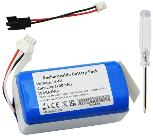 MULS 14.4V BR151 Battery for MANVN BR151, ONSON BR151, ZAWC BR151, GOOVI BR151, ZC was BR151, iMartine BR151, XIEBro Life BR151, BObsweep Leaf 000-BR-150, GTTVO BR151,Tuya BR151 Robot Vacuum Cleaner