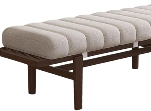 Genérico Cojín para Banco Interiores Cómodo Cojín Largo De 4,5 Cm De Grosor 120/150/100 X 40 Cm, 90 X 30 Cm Antideslizante Cojín Rectangular para Banco para Sillas De Entrada,Beige,40x80cm