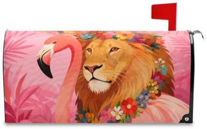 Yoogain Animali divertenti con GarlDecorative Posta Box Covers per Halloween Unico Patricks Day Copertura della cassetta postale di dimensioni standard para buzon