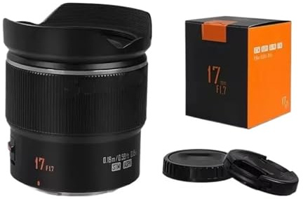 Lens， Compatible for Panasonic M43 Camera 17mm 25mm 42.5mm F1.7 Auto Focus Prime Lens Set(17mm F1.7)