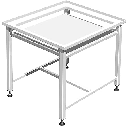 Waschmaschinensockel / Trocknersockel 50cm verstärkt mit Ablage, voll verschweißtes Stahlgestell