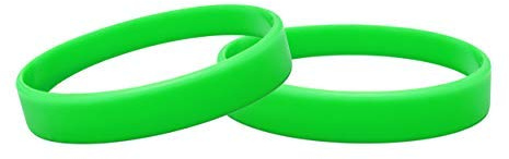 Silicone Wristbands Pack Of 10 Youth Sizes Choice Of Colours