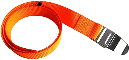 Sharplace Tauchgewichte Gürtel Bleigürtel Tauchgürtel Bleigurt 150cm, Orange - Orange mit Schnalle