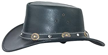Black Jungle Reedley Lederhut - Klassischer Westernhut, Cowboyhut…