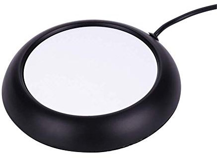 Calentador de taza de café USB de 5 W para escritorio, preservación del calor de 131 ° F/55 ° C y calentamiento rápido para uso doméstico en la oficina(Negro)