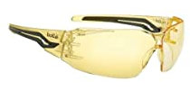 Bolle Silex Amber Safety Glasses Personal Protective Equipment PPE Safety Workwear Glasses Eye Protection Safety Bolle eyewear – 1 pair – Amber Yellow