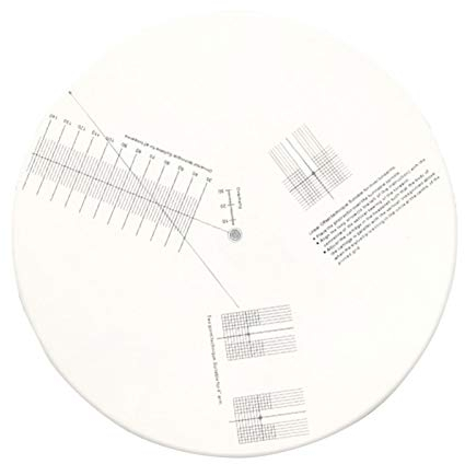 Acrylic Turntable Mat Cartridge Alignment Winkelmesser Phonograph Cartridge Alignment Tool Anti-Gleit-LP-Schallplatten-Kalibrierungsplatte für Plattenspieler-Zubehör