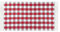 Küchenläufer Rot Kariert 50 x 100 cm aus 100% Baumwolle • Küchenläufer waschbar und robust • Teppich für Küche, Flur, Wohnzimmer - Indoor und Outdoor
