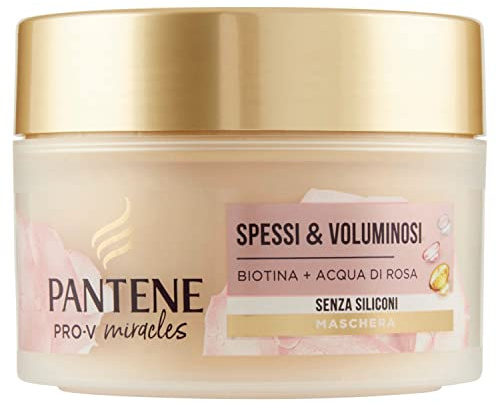 Pantene Pro-V Miracles Dicke und Volumen, silikonfreie Maske mit Biotin und Rosenwasser für feines und volumenloses Haar, 160 ml