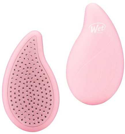 WetBrush Go Green Palm Detangler with Ultra Soft Intelliflex Bristles to Gently Separate Knots With Ease, Wet Brush Detangler is Gentle on Hair, Shaped for Comfort, Infused with Watermelon Oil, Pink