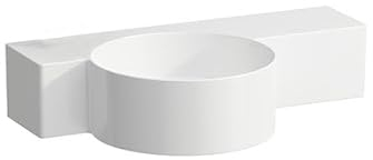 LAUFEN VAL Handwaschbecken, ohne Hahnloch, ohne Überlauf, 550x315mm, Ablage rechts, H8152837571421, Farbe: weiß matt