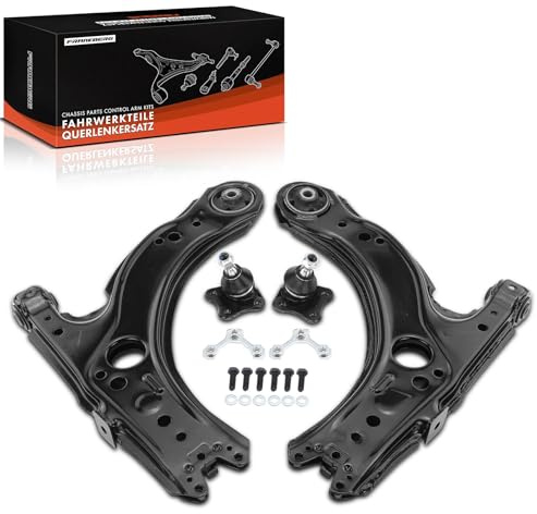 Frankberg 4x Querlenker Traggelenk Vorderachse Kompatibel mit Golf IV 1J1 1.4L-2.8L 1997-2005 A3 8L1 1.6L-1.9L 1996-2003 Bo.ra 1J2 1.4L-2.8L 1998-2013 Replace# 1J0407365A