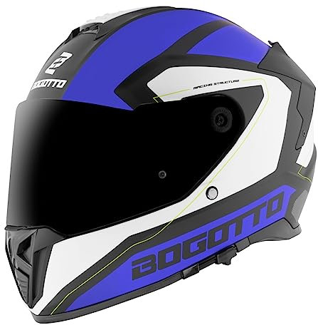 Bogotto FF122 BGT Helm, blau/weiß, XL