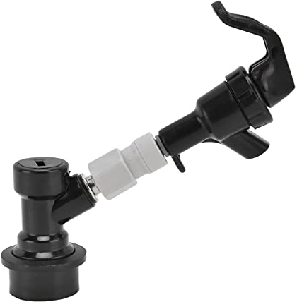 Portable Beer Tap Faucet, Black Plastic Keg Tap, Beer Dispenser for Outdoor, Picnic, Party, Barbecue.