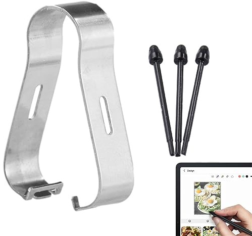 Lot de 3 pointes de rechange pour Samsung Galaxy Z Fold 5/4/3 Fold Edition Touch Pen Nib avec outil de retrait (gris)