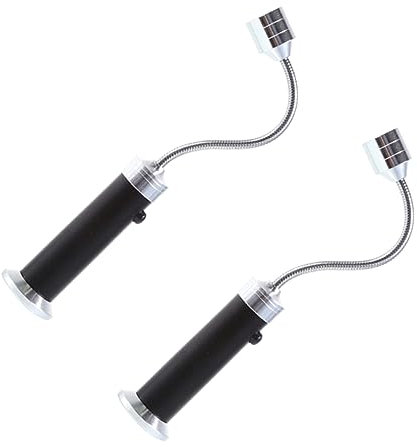 Housoutil 2piezas Linterna Led Flexible De Linterna Magnética De Aluminio Con Cuello