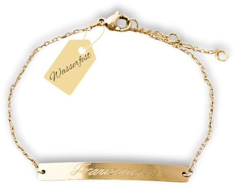 Personalisiertes Armband Gold, Silber, Rosé | Gravur Armband | personalisiertes Geschenk für Frauen, Freundin, Mama