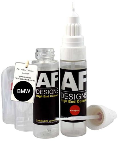 Lackstift kompatibel mit BMW WA08 Silbergrau Metallic 50ml + Klarlack Tufplack schnelltrocknend
