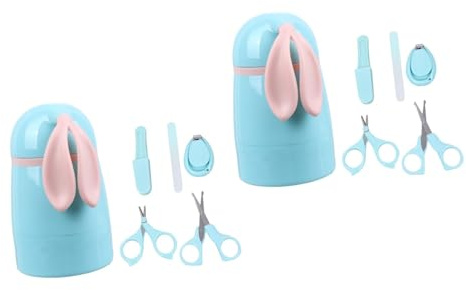 Vaguelly 10stücke Teiliges Nagelpflegeset Nagelschneider Feilen Scheren Für Neugeborene Blau Sicher Und Tragbar Zum Schneiden Von Fingernägeln Bei Junge Mädchen