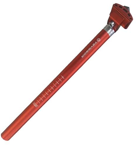 WANGSHAOWEI SattelstüTze 400mm Fahrrad Sattelstütze 25.4/27.2/28,6mm Bike Sattelstütze Einstellbar for MTB Rennrad Mountainbikes Fahrrad Sitz Rohr SattelstüTze Gefedert(Red 28.6mm)